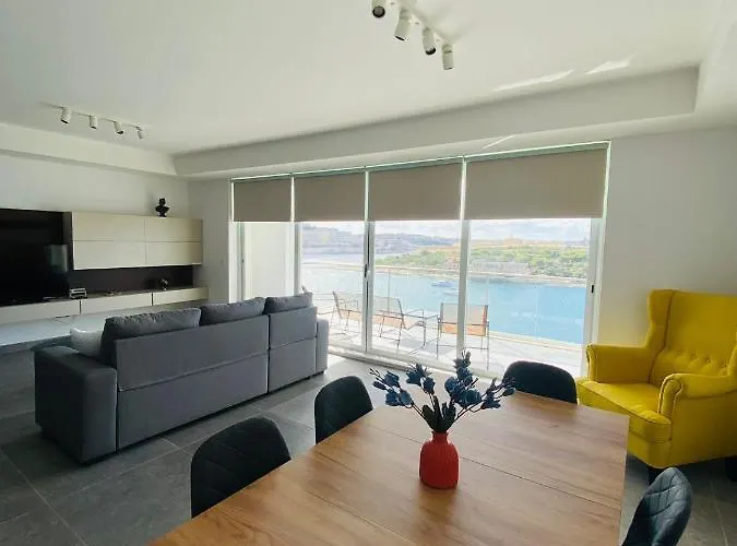 公寓 Seaview Apartment- Valletta Views - 8, 49 Tigne Point Mansions 斯利马